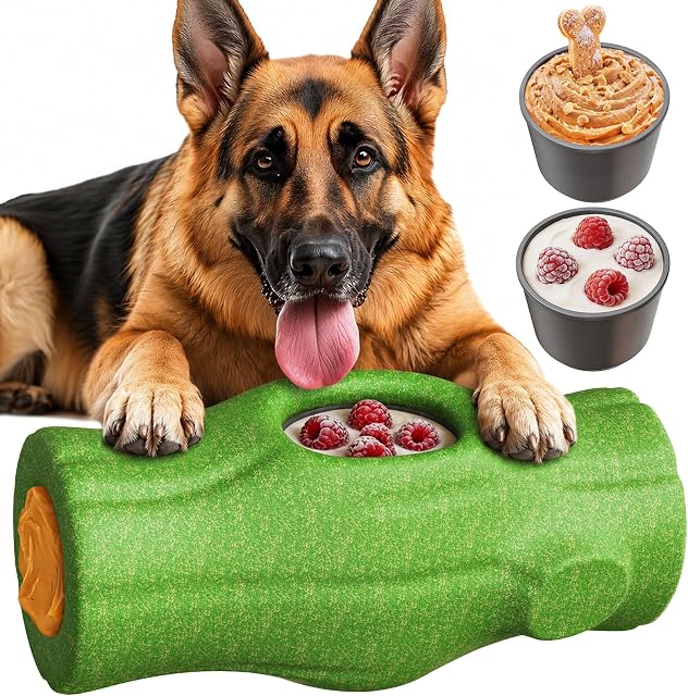 KADTC XXL 3-in-1 Frozen Treat, Lick and Chew Dog Toy for Aggressive Chewers | Two prep-ahead cups skip messy unmolding, swap fast and keep pets focused through grooming, nail trims, crate time and meals