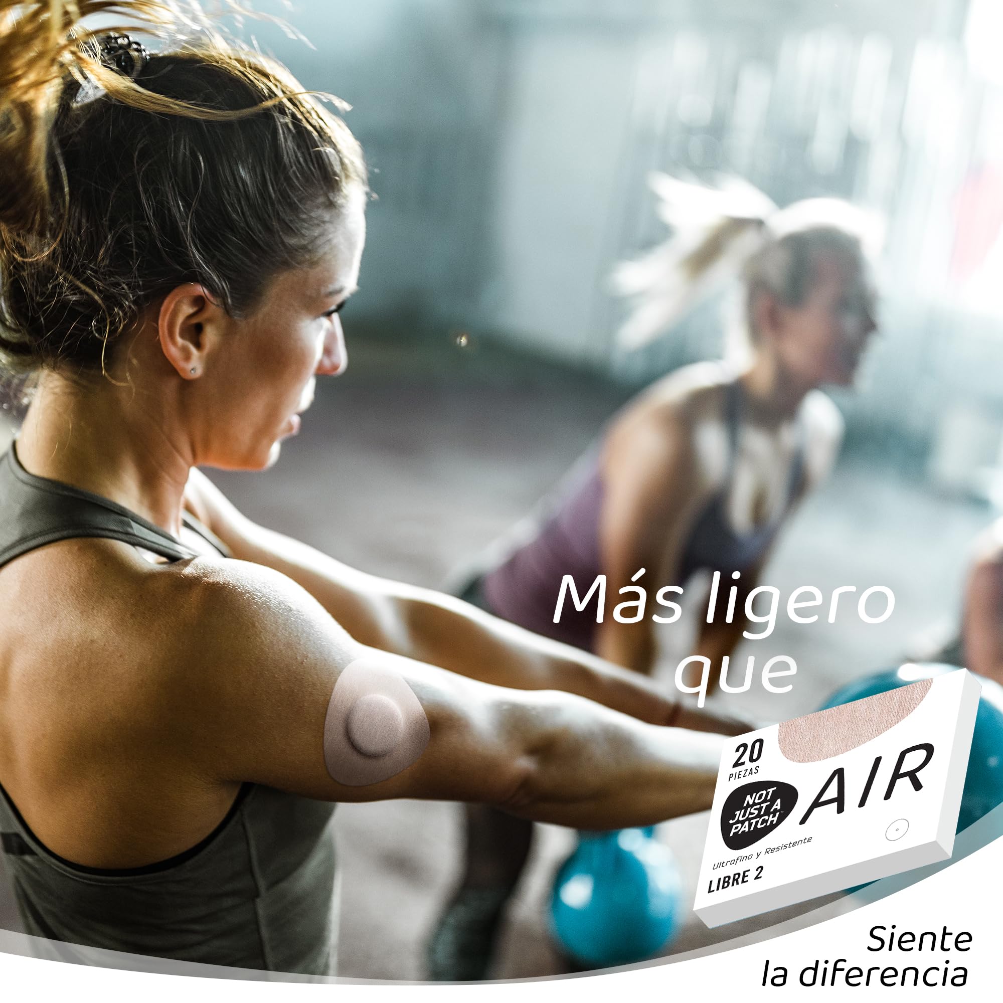 Not Just A Patch Freestyle Libre 2 Fundas (paquete de 20): delgadas, resistentes y ligeras, con adhesión ultralarga de 14 días. Parches protectores y sensores Lingo CGM y Libre 2 duraderos, Beige