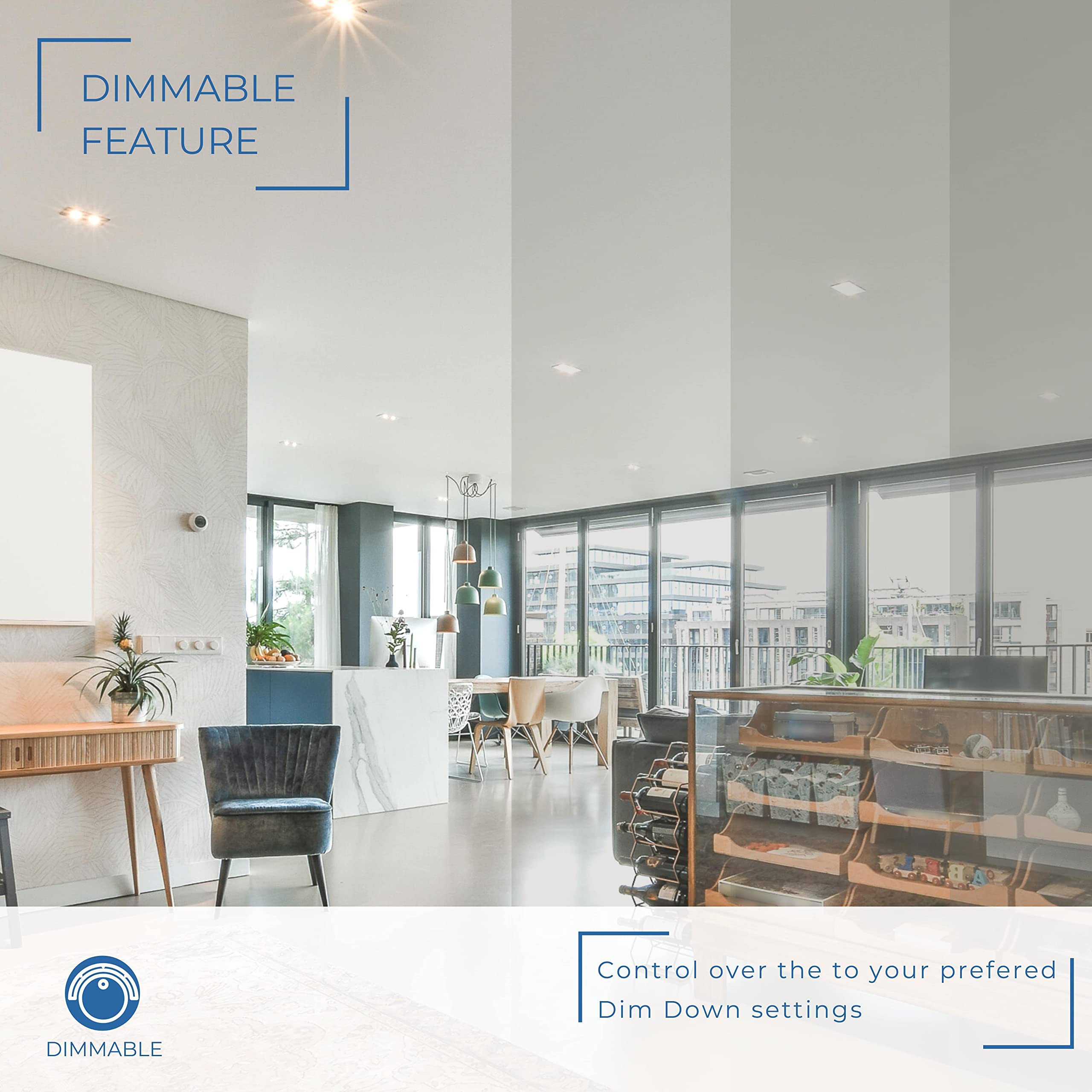 Perlglow Emergency LED Driver for Recessed Light Kits, 60W for Isolated & Non Isolated, 120/277v Dimmable, Output max amps 2000mAH, Illumination Time >90 Minutes, 5CCT Selectable Emergency Power