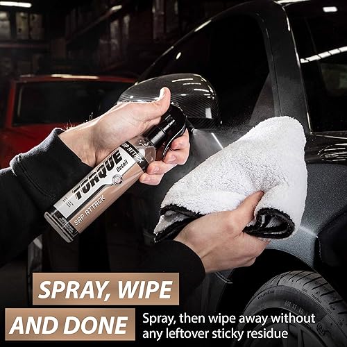 Miniatura 4 de Torque Detail Sap Attack 8oz – Elimina la savia del árbol, alquitrán, goma, residuos de adhesivos y asfalto, savia, alquitrán, adhesivo, removedor