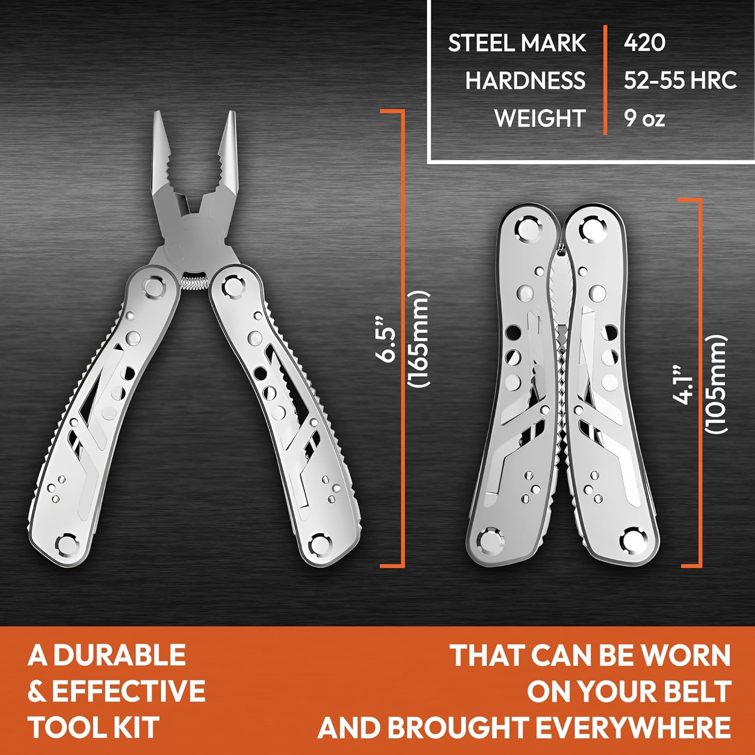 Multitools Pliers 26 in 1 with Nylon Sheath, Professional Multi-tool for Survival, Camping and Hunting, Gifts for Men Dad Husband
