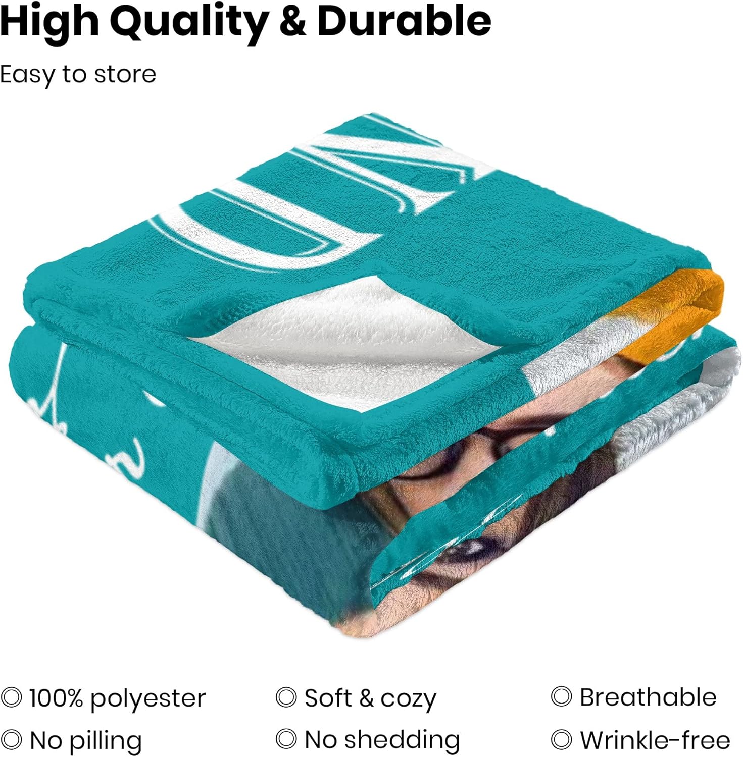 Custom Best Friend Blanket with Photos, Personalized Bestie Gifts for Women Sister, Customized Valentines Day Birthday Gifts for Female Best Friends, Long Distance Friendship Presents for Friend - Image 7