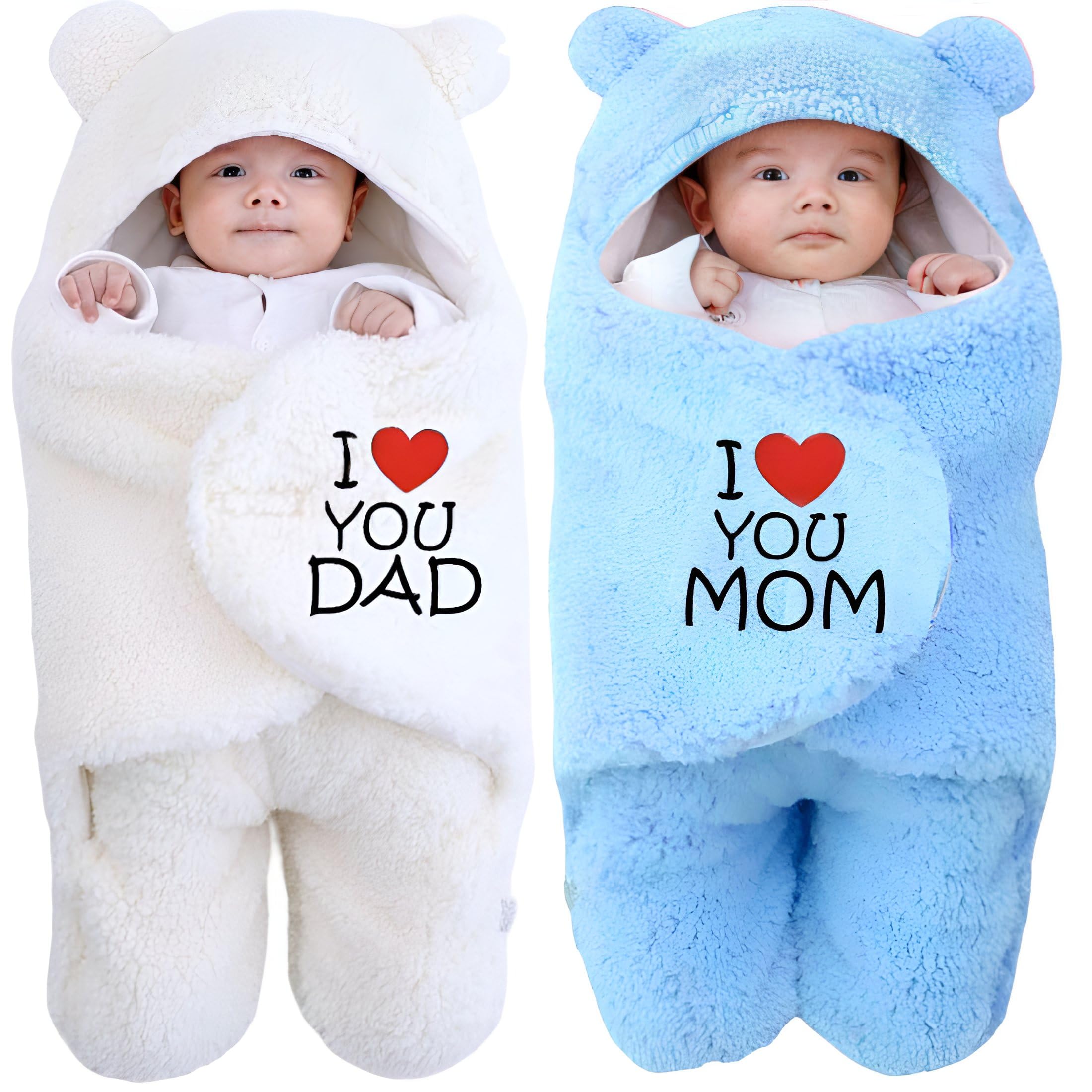 First Kick Newborn Baby Blanket - Hooded Security Blanket -11