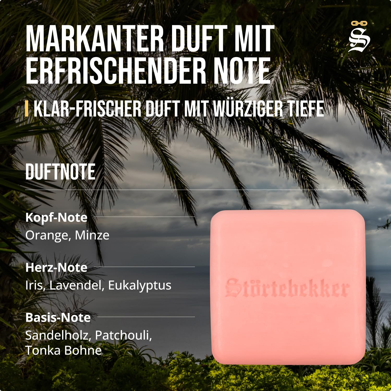 Störtebekker® Premium Shampoo Bar Tortuga (6x) - Festes Shampoo Herren & Damen - 3in1 Duschseife Männer für Haare, Kopfhaut & Bart - Feuchtigkeitsshampoo - vegan, handgefertigt - 6x100g