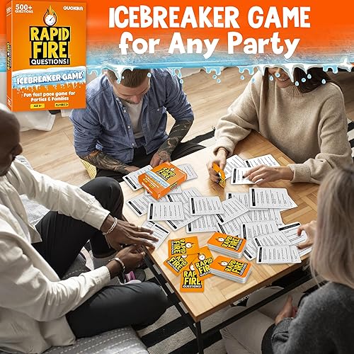 Miniatura 4 de QUOKKA Tarjetas de conversación familiar  Juego de mesa para niños de 8 a 10 años  Cómo conocerte  500 preguntas divertidas  Respuesta en 1 minuto