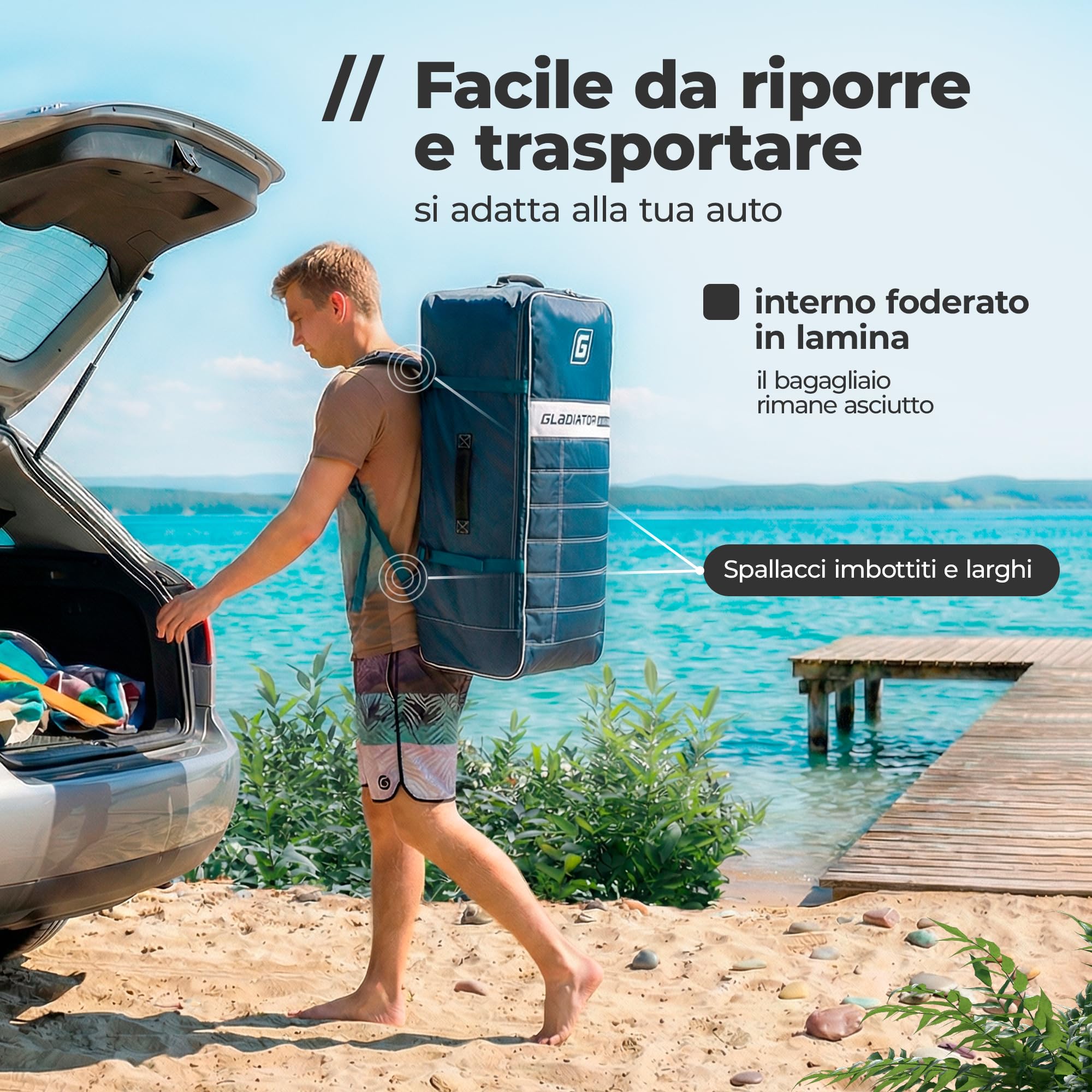 ORIGIN Tavola SUP gonfiabile High-End 329-384 cm | 26 PSI