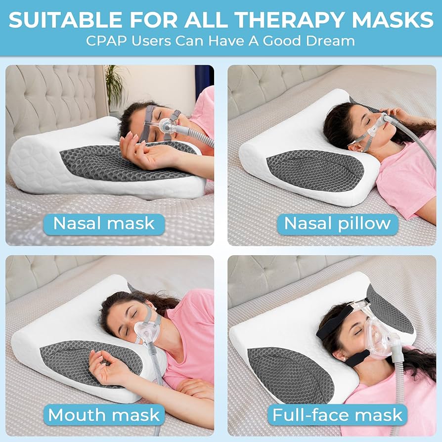 人間工学メモリーフォーム枕 ホワイト/グレー Amazon｜Joynox (ジョイノックス) 頸部メモリーフォームネック