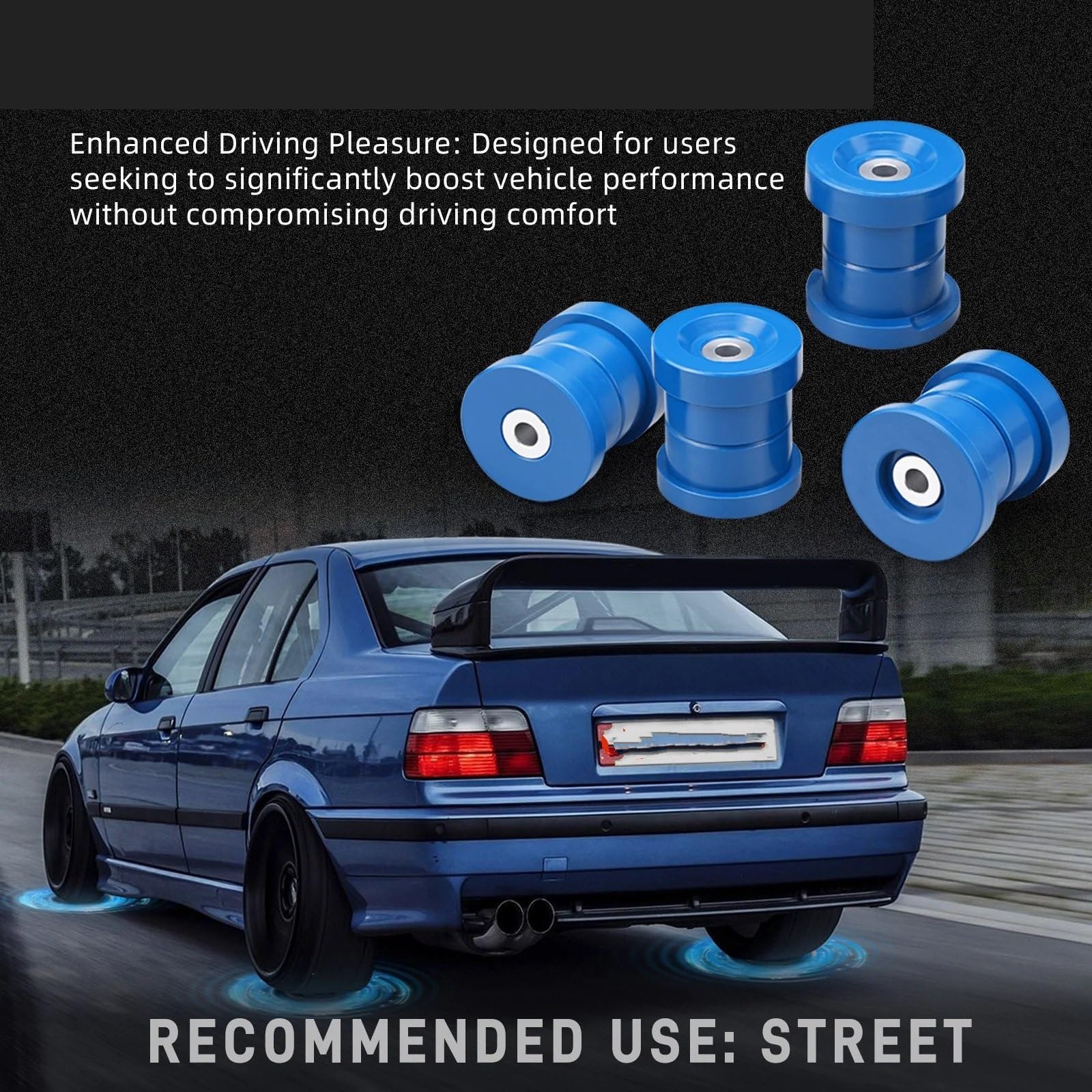 Zawieszenia Wahacz Tuleja górna Pasuje do Bmw E36 1992-1999 33319059301,33319059300 Zestaw tulei tylnej ramy pomocniczej