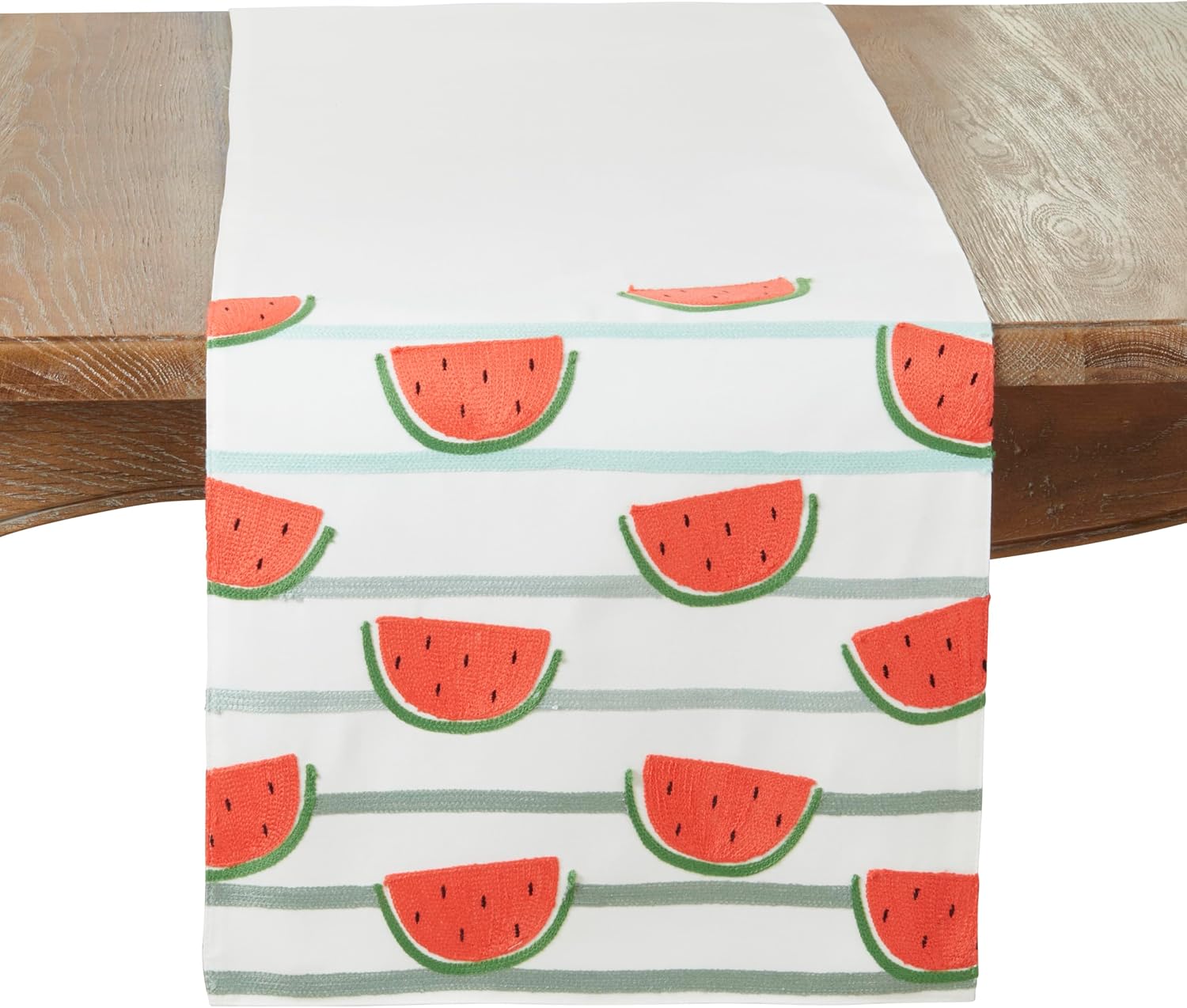 Refreshing Watermelon Slice Table Runner