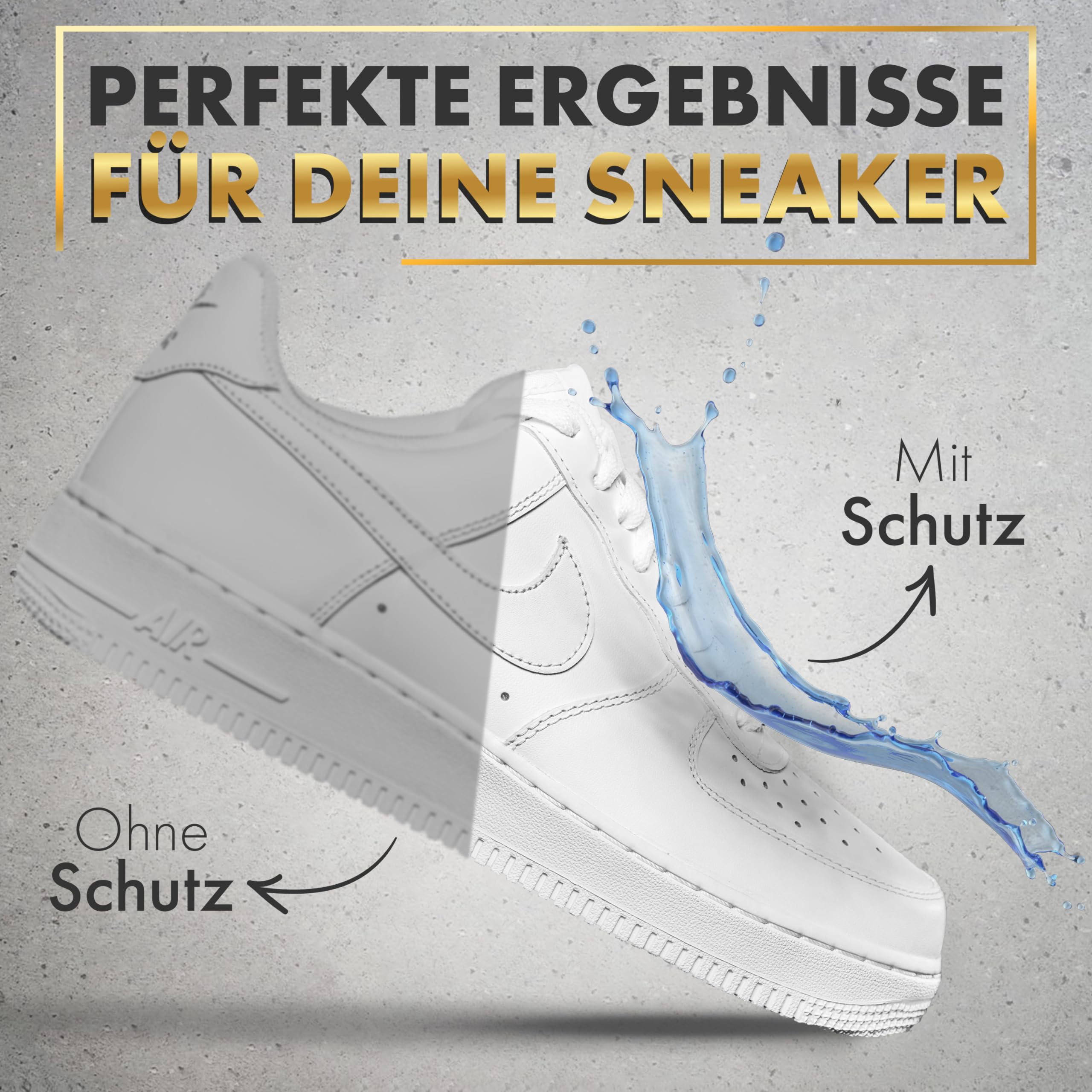 Canzt Imprägnierspray Schuhe 400ml – Schuh Imprägnierung für Wildleder, Leder, Nubuk & Textilien – Wasser- & Schmutzschutz für Sneaker & Outdoor-Schuhe