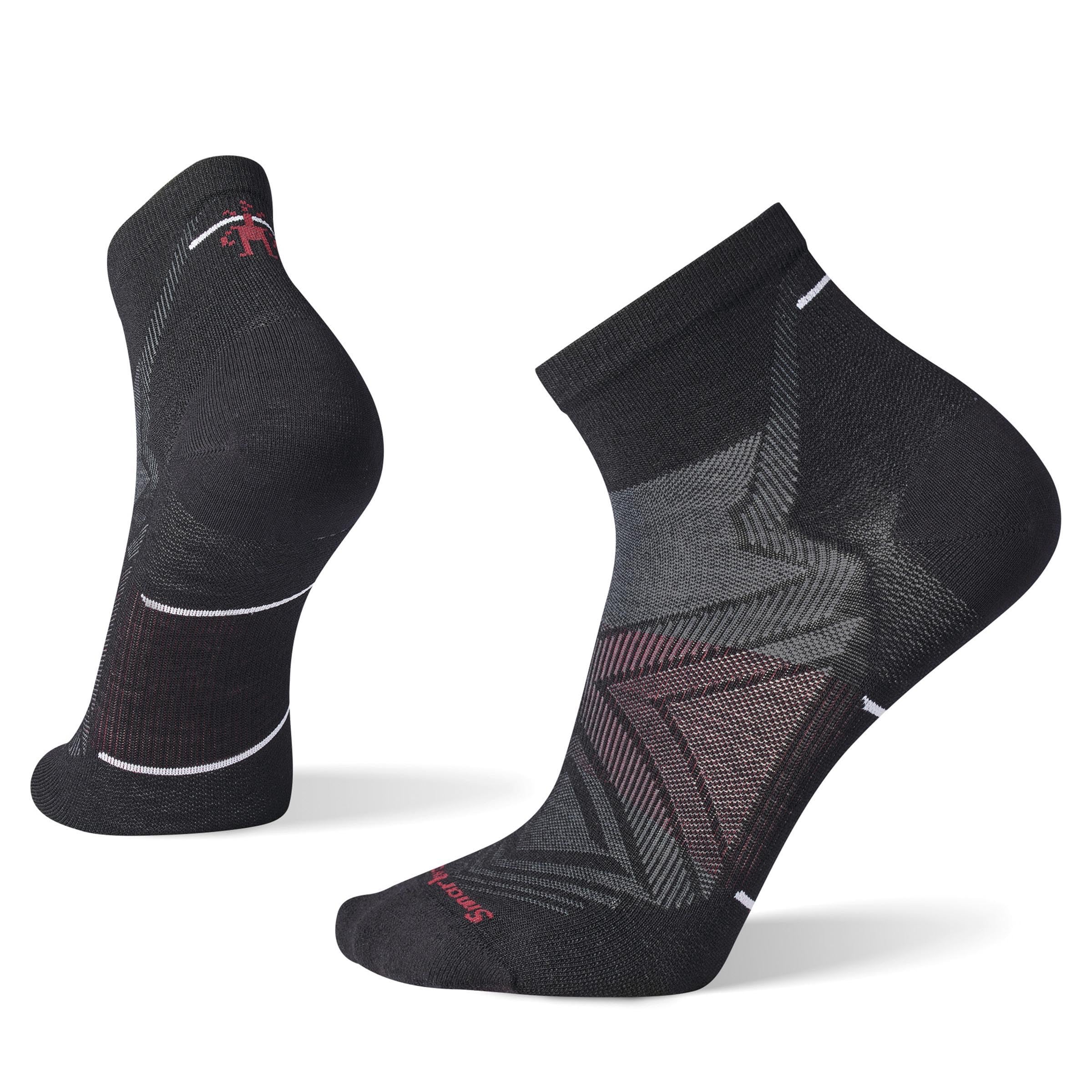Smartwool Run Zero Cushion Ankle Socks, Black, Small