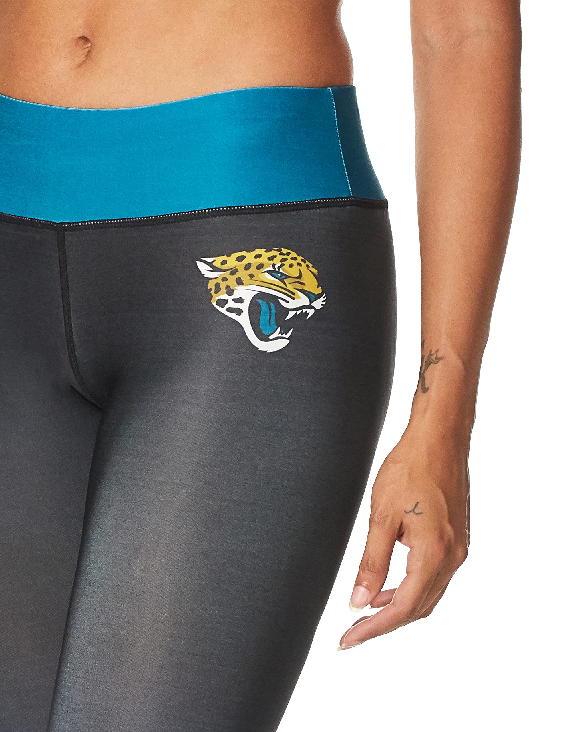 FOCO Jacksonville Jaguars Gradient Print Legging - Womens Extra Small
