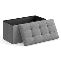 SONGMICS MAZIE Collezione - Cassapanca, Pouf Contenitore da 76 cm