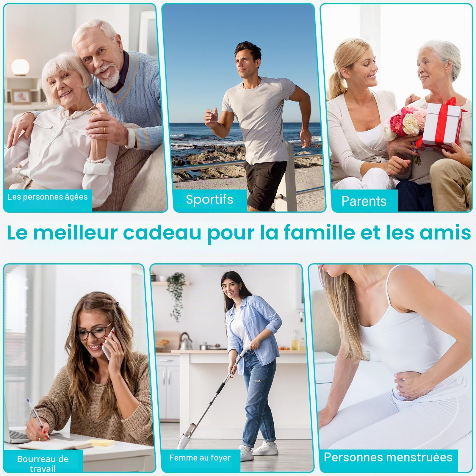 Ceinture Lombaire chauffante,Ceintur Dorsale Chauffante,Ceinture Massante Chauffante avec 3 Modes De Massage et 3 Niveaux de Température,Timer,pour Soulager des Douleurs Lombaires, Abdominales