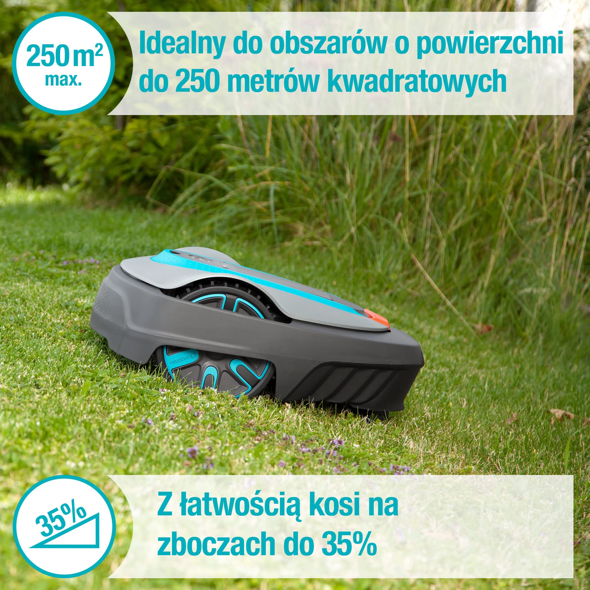 Gardena Tondeuse robot SILENO city 250 m² version PL — vue 2