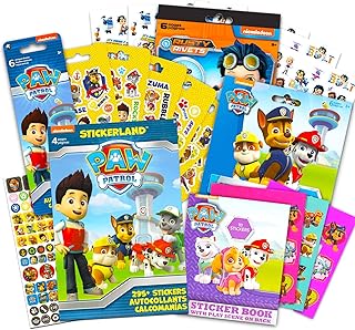Nick Shop Paw Patrol Stickers Variety Set for Kids Toddlers ~ Bundle with Over 650 Paw Patrol Stickers for Birthday Party Favors, Sticker Rewards, and More