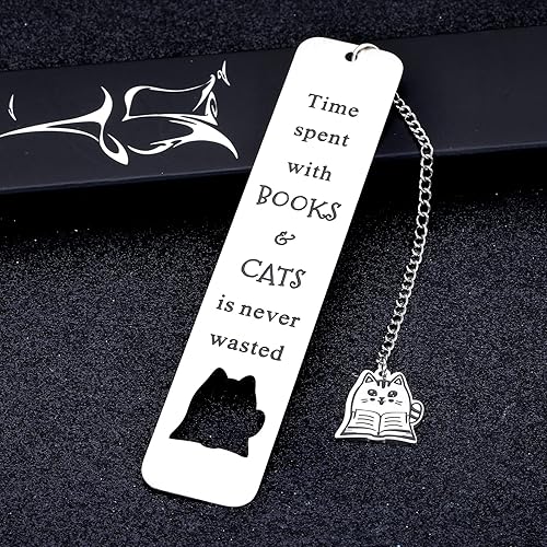 Miniatura 2 de Marcadores de gatos para mujeres y hombres, bonitos marcadores para amantes de los gatos, regalos para amantes de los libros, rellenos de calcetines