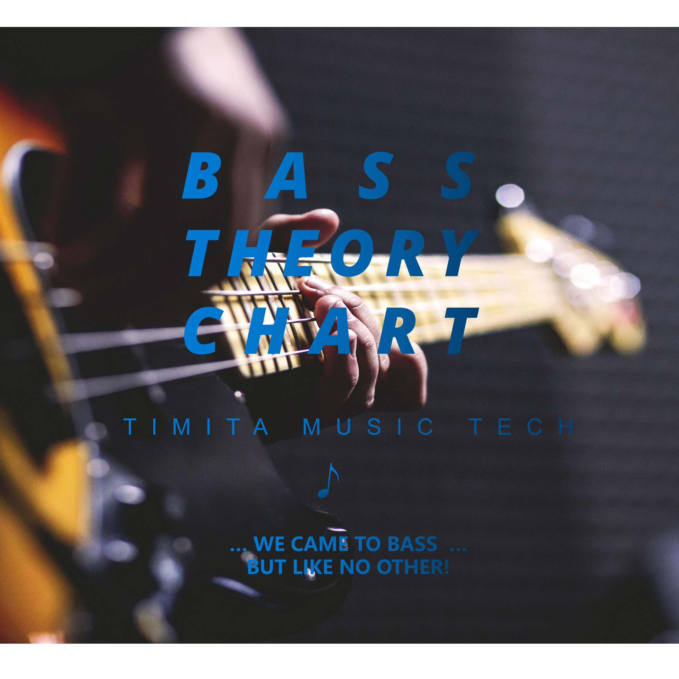 Bass Note Chart of Scale Chords Bass Reference Poster for Beginners