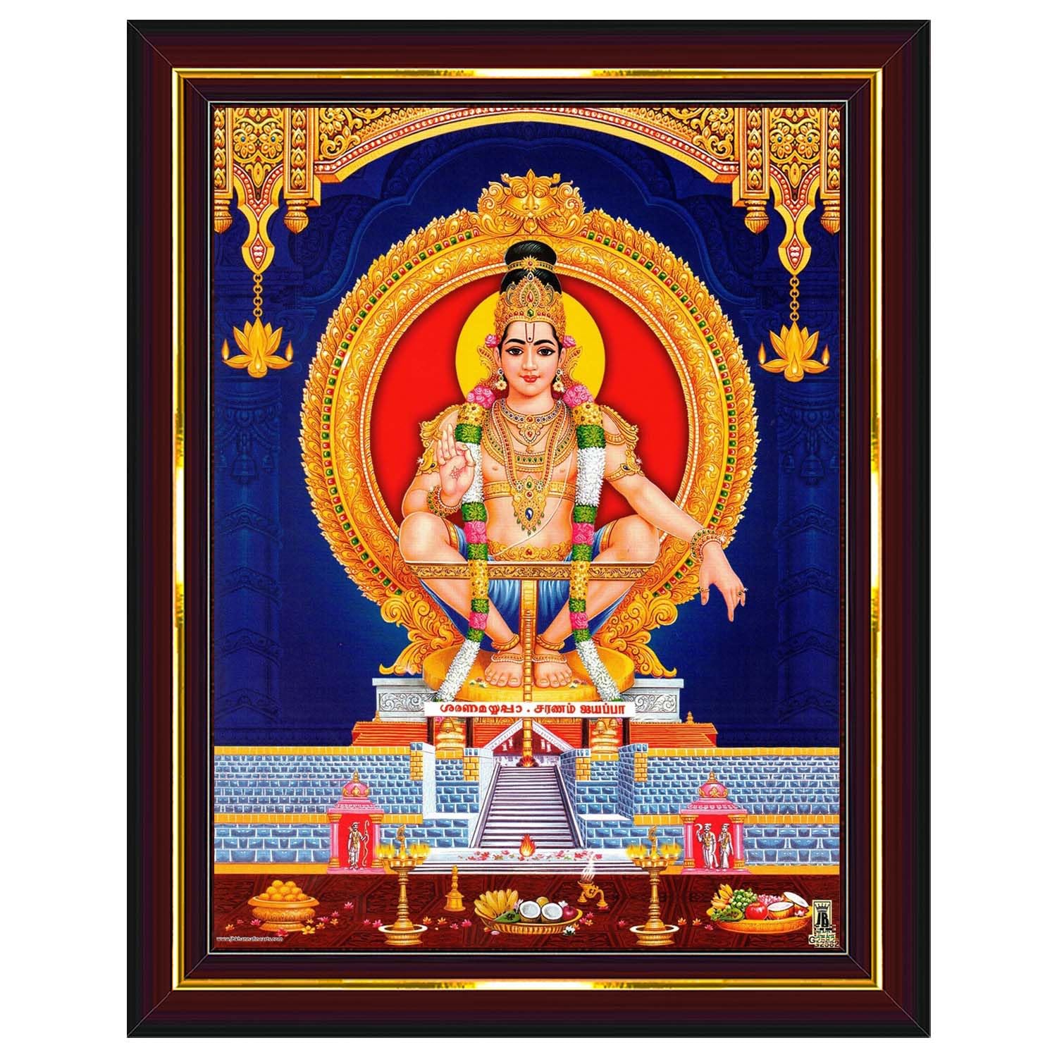 Lord Ayyappa Wall Painting - Home Decor -1