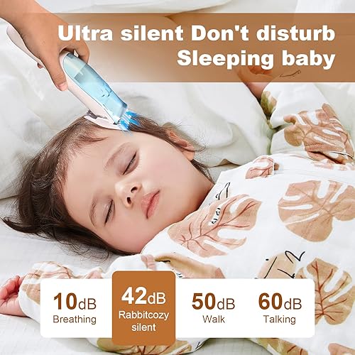 Miniatura 3 de Cortapelos de bebé al vacío, cortapelos silenciosos para niños, cortadora de pelo de bebé inalámbrica, kit de corte de pelo de bebé impermeable para