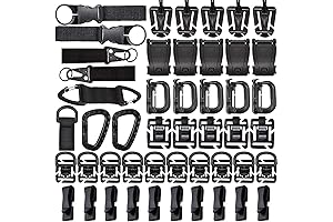 48-Piece MOLLE Accessories Kit: Essential Tactical Attachments for Enhance Capacity