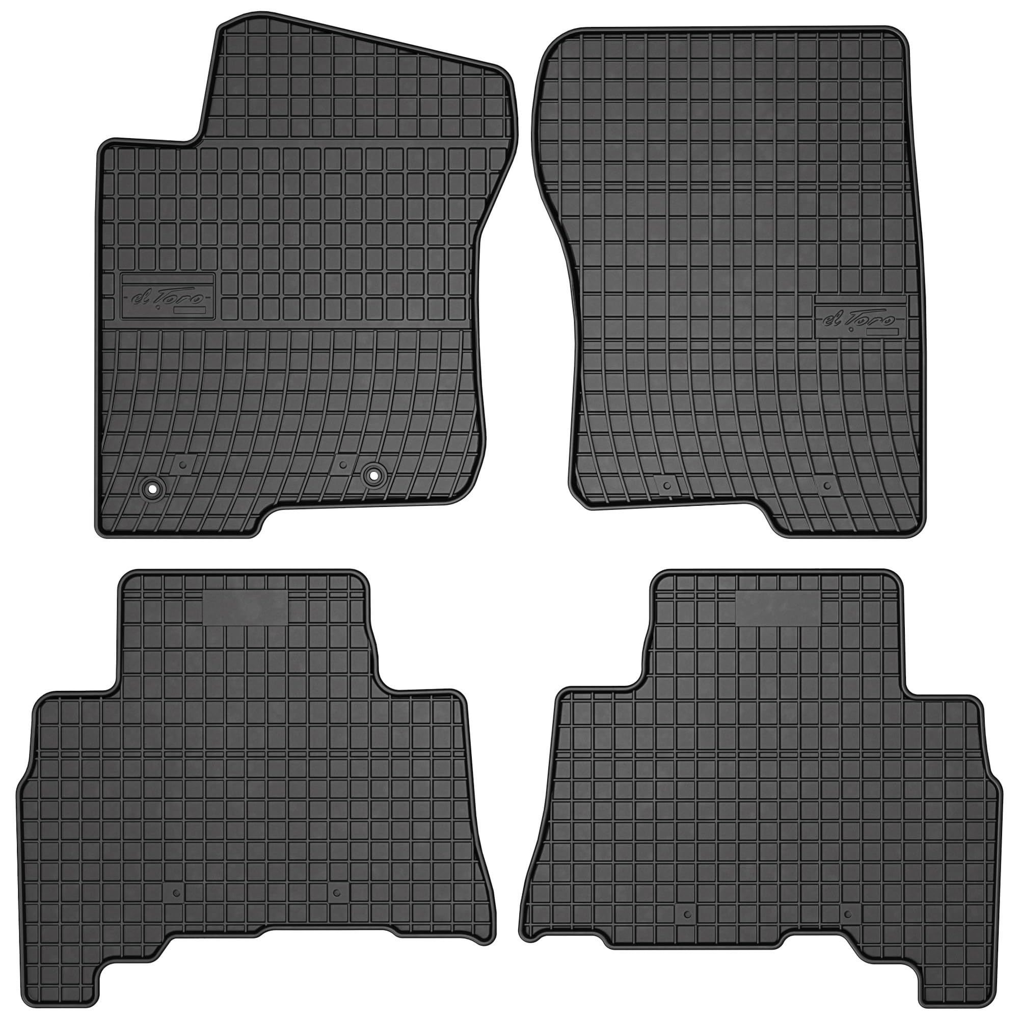 MOTOS Alfombrillas de Goma para Toyota Land Cruiser J150 Desde 2009 Mejora tu Comodidad de Viaje con la Alfombrilla Antideslizante para Coche- Alfombrillas de Coche para Varias Estaciones