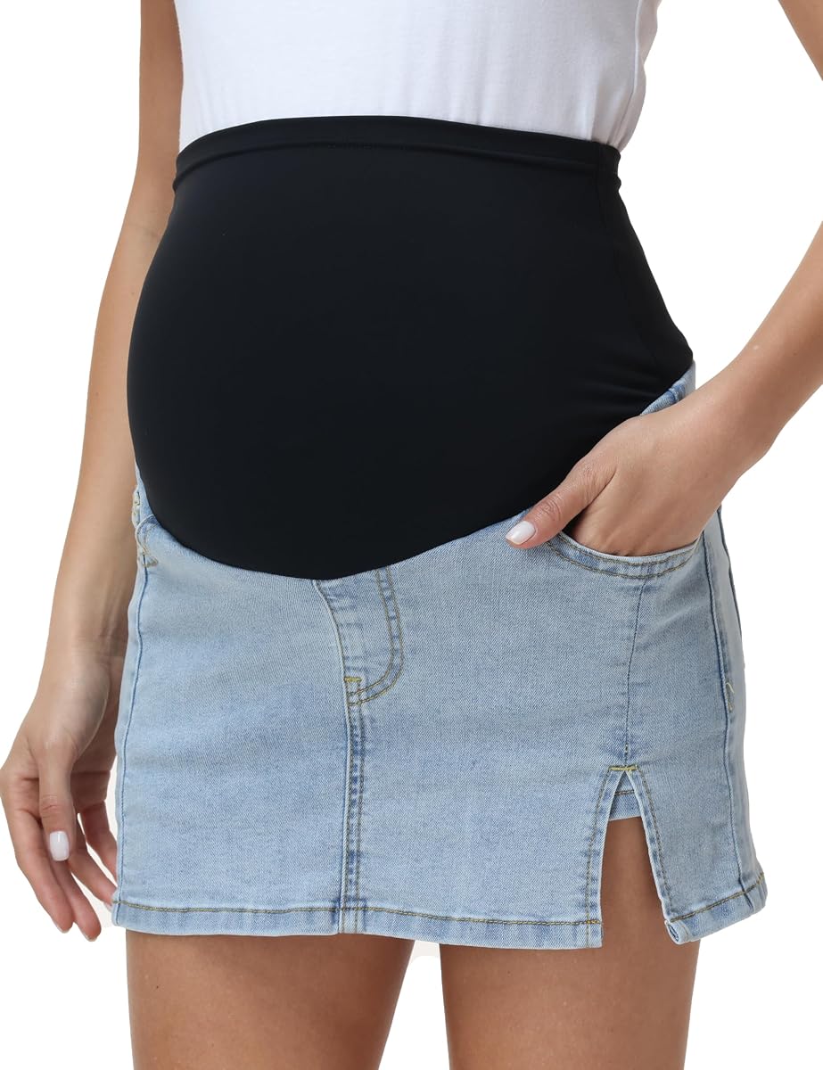 Women's Maternity Denim Skirt