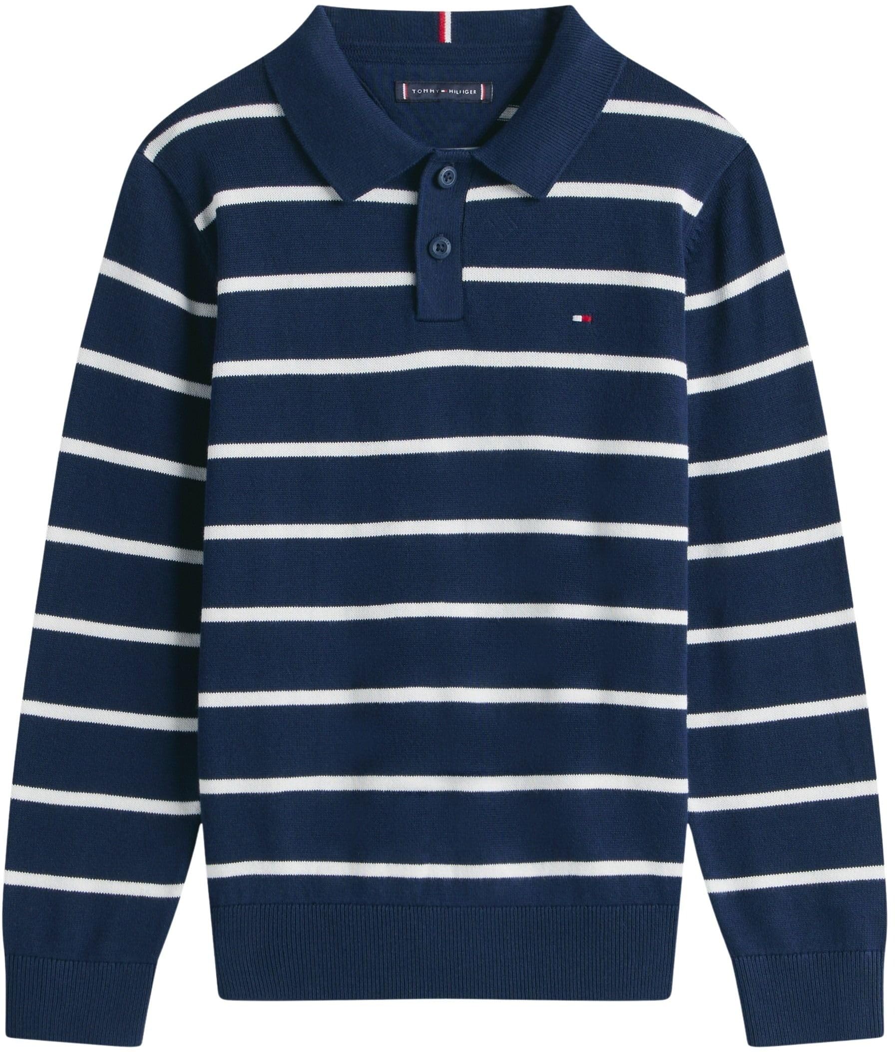 Tommy Hilfiger Jungen Polo Collar Sweater Ls Pullover