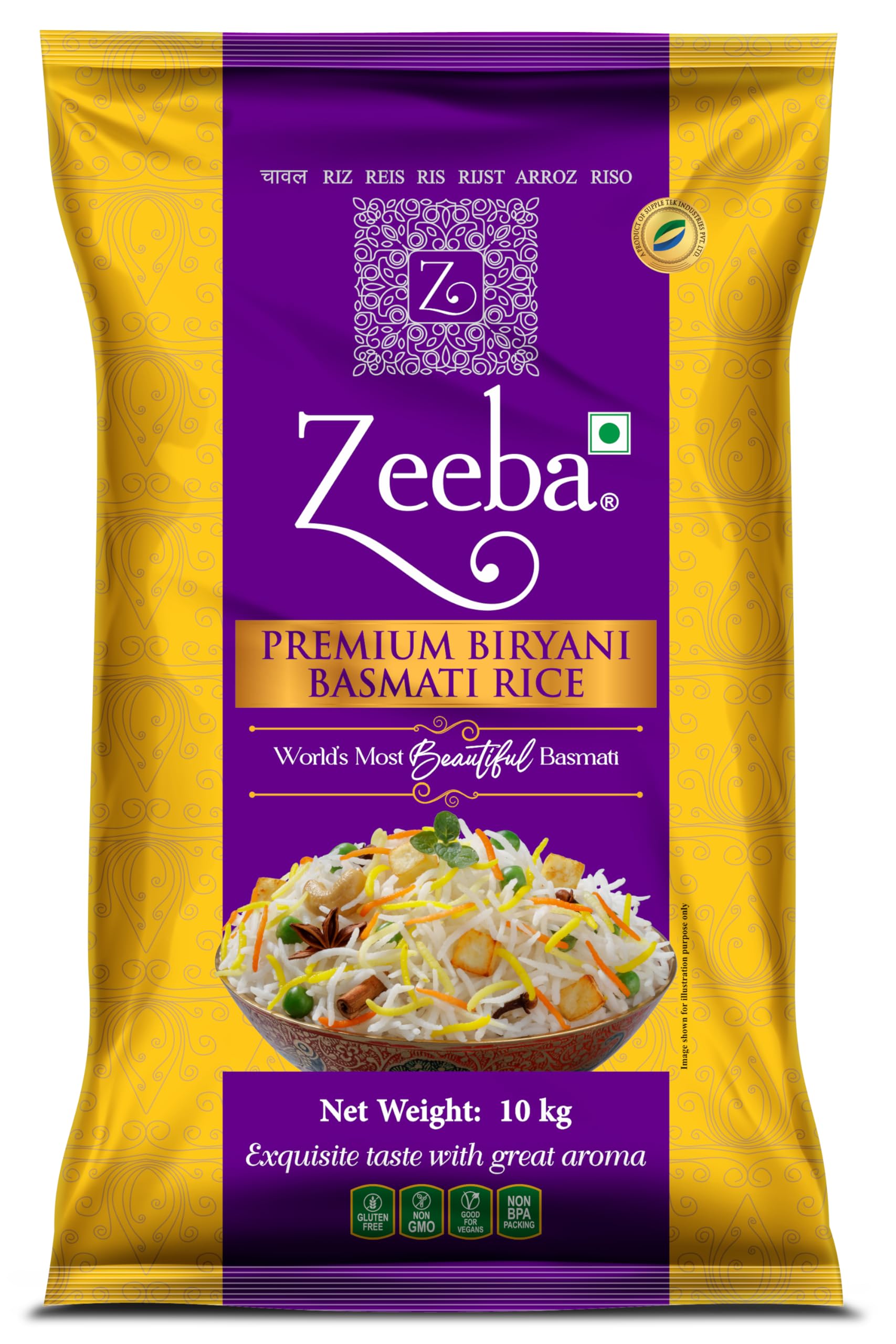 Zeeba Premium Basmati 1121 Steam (Long Grain)(10Kg) (B08SQ56RNT) Amazon Price History, Amazon Price Tracker