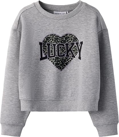 NAME IT Nkfbima LS RLX Short Sweat Unb Box Nkfbima LS RLX Short Sweat Unb Box Bambine e Ragazze (Pacco da 1)