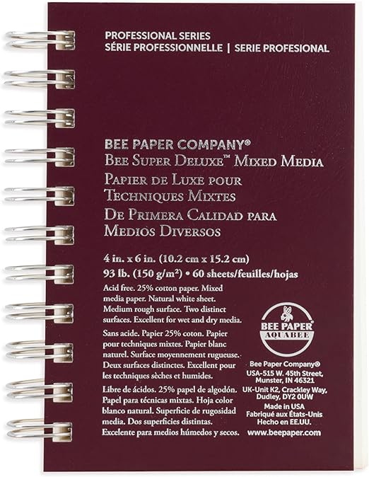 Bee Paper 4"x 6" Super Deluxe Mixed Media Sketching Pad