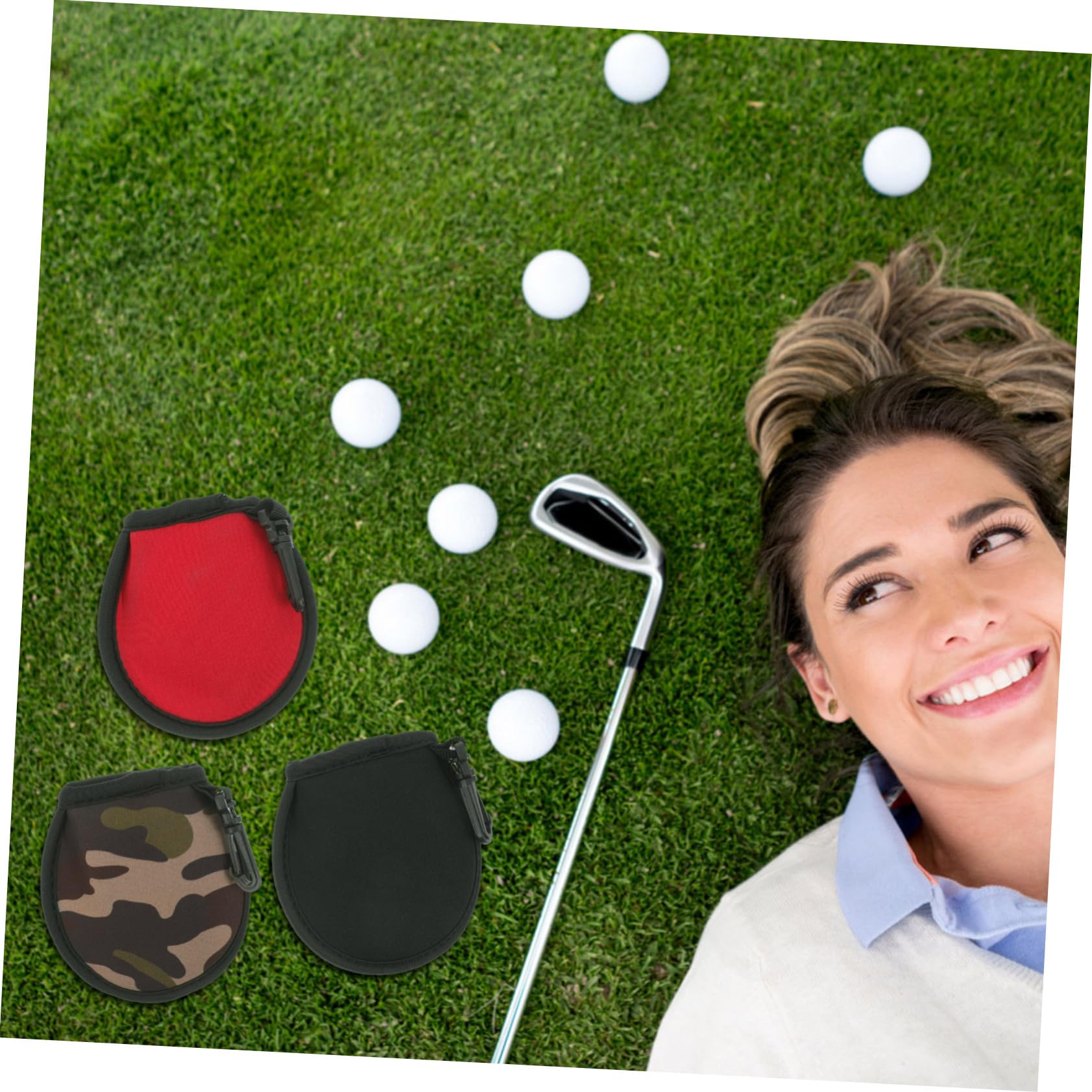 Abaodam Beutelreinigungsball Schlägerreiniger Für Golfbag Taschen Mini Klein Waschmaschine Sauber Schlüssel Golfgeräte Tragbar Golfwaschanlage Neopren