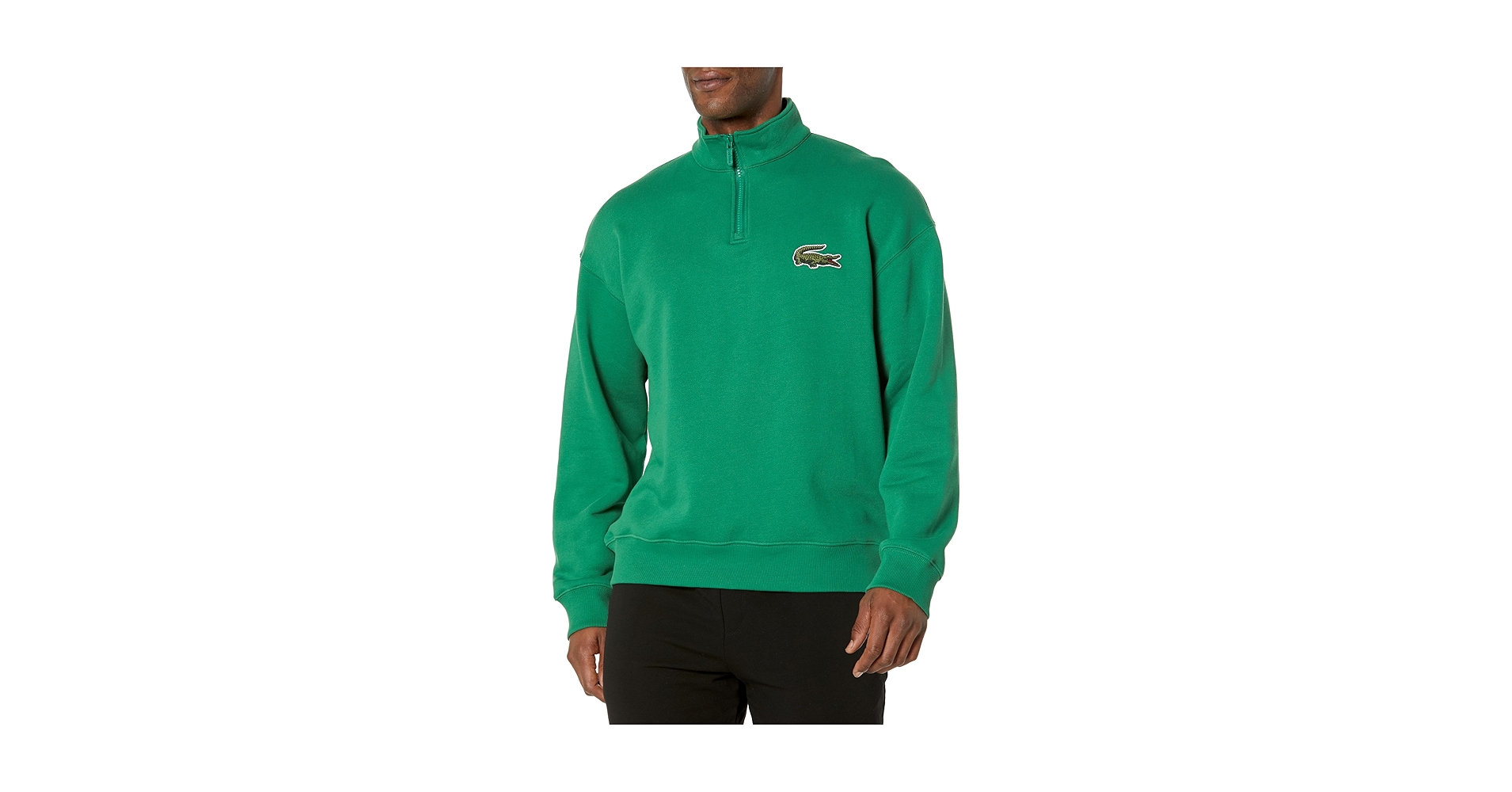 Amazon.com: Lacoste Men's Unisex Zip High Neck Organic