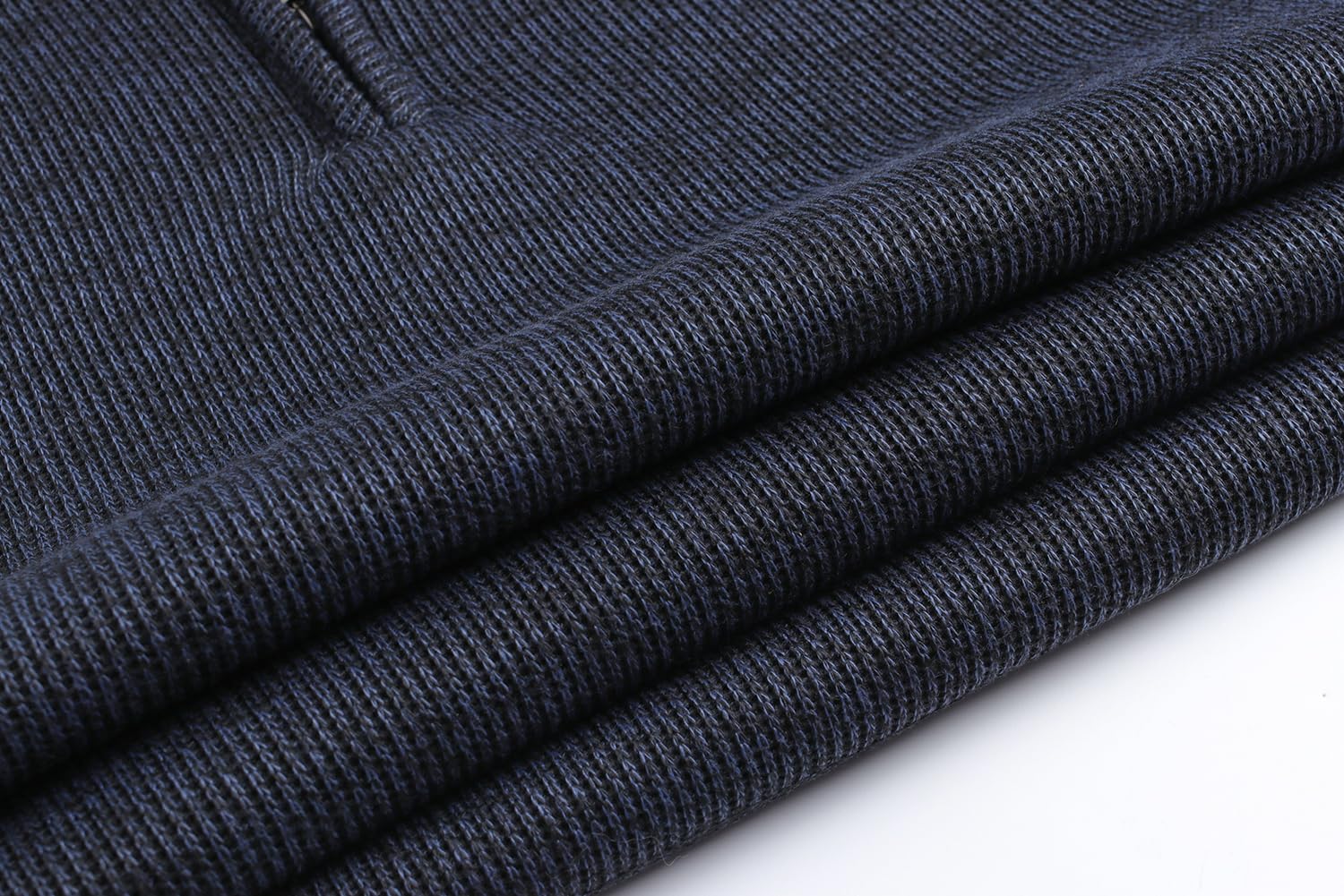 Jersey de Forro Polar para Hombre con Cuello Alto y Sudadera de Microfibra 1/4 Cremallera Manga Larga Jersey Ligero de Cuello Alto de Punto Grueso