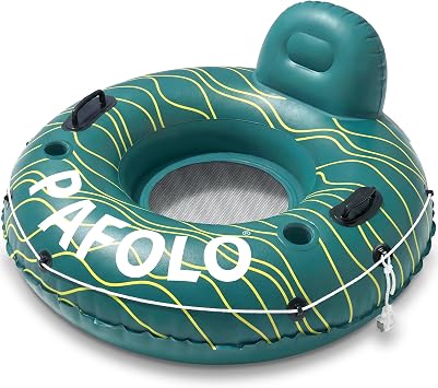 'River Tubes for Floating Heavy Duty, Pool Float Adult, 45'' Inflatable Float Tube for Beach Lake Rafting, River Floats with Mesh Bottom'