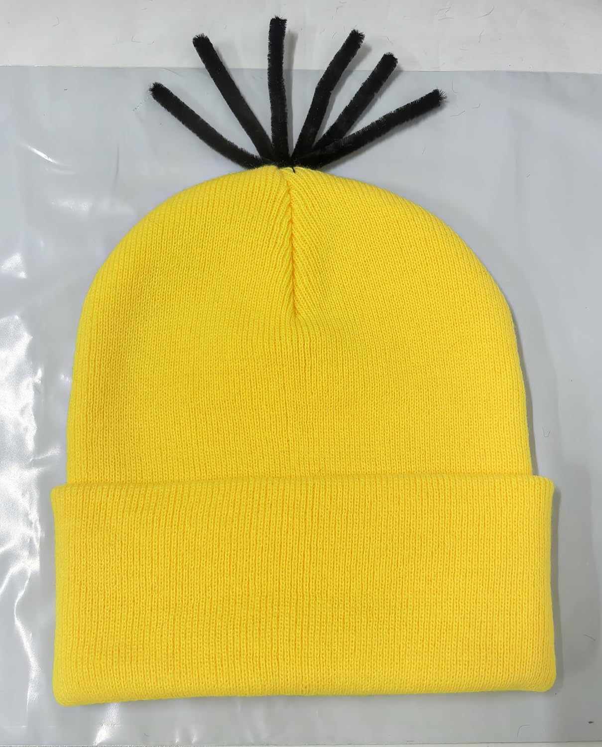 3 PCS Halloween Costume Accessories Adult Yellow Beanie Hat Steampunk Glasses Black Gloves for Men Dress up Cosplay Party image 2