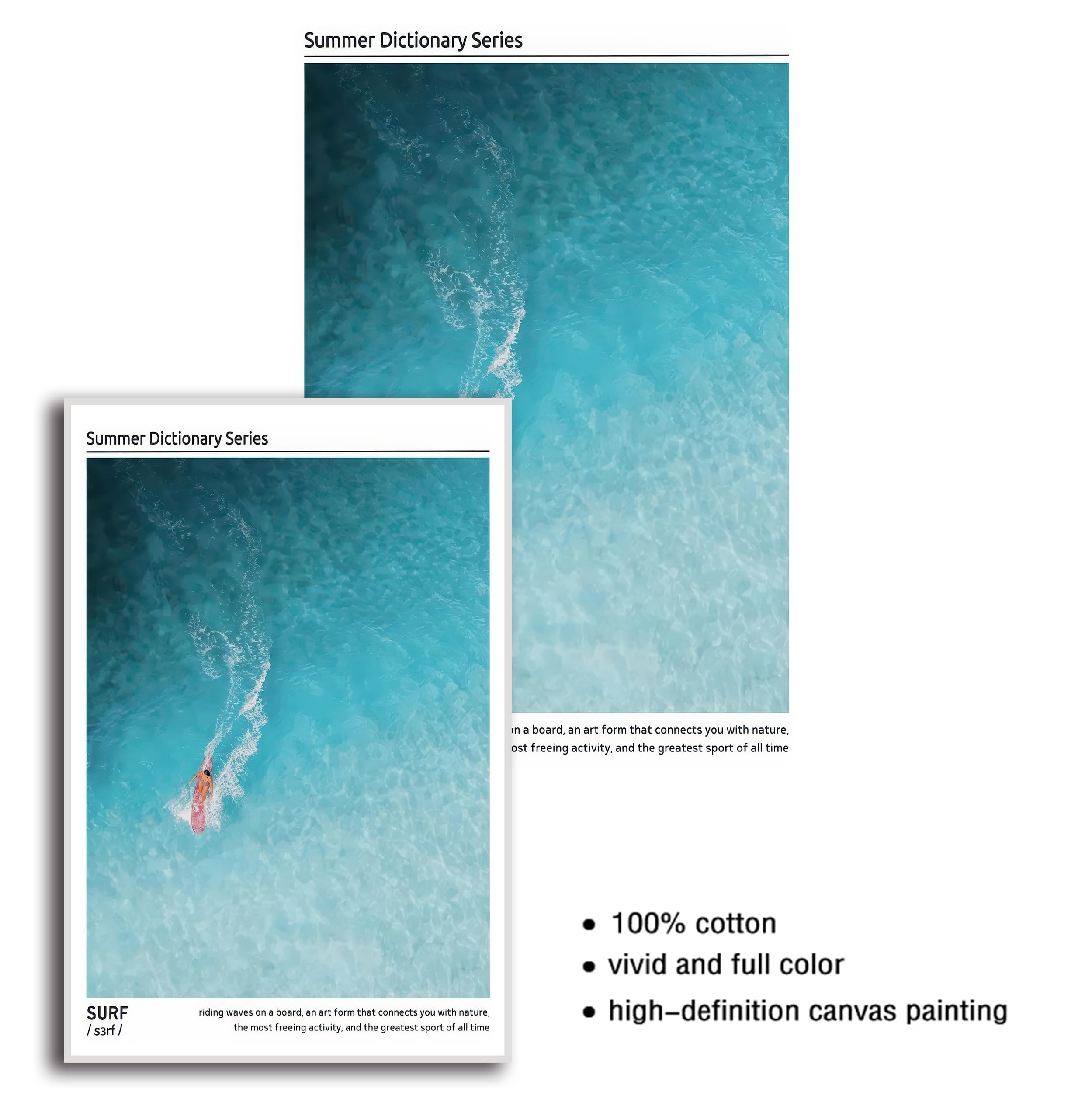 Amazon.com: ZxXzkwpP Coastal Beach Summer Surf Gallery Wall