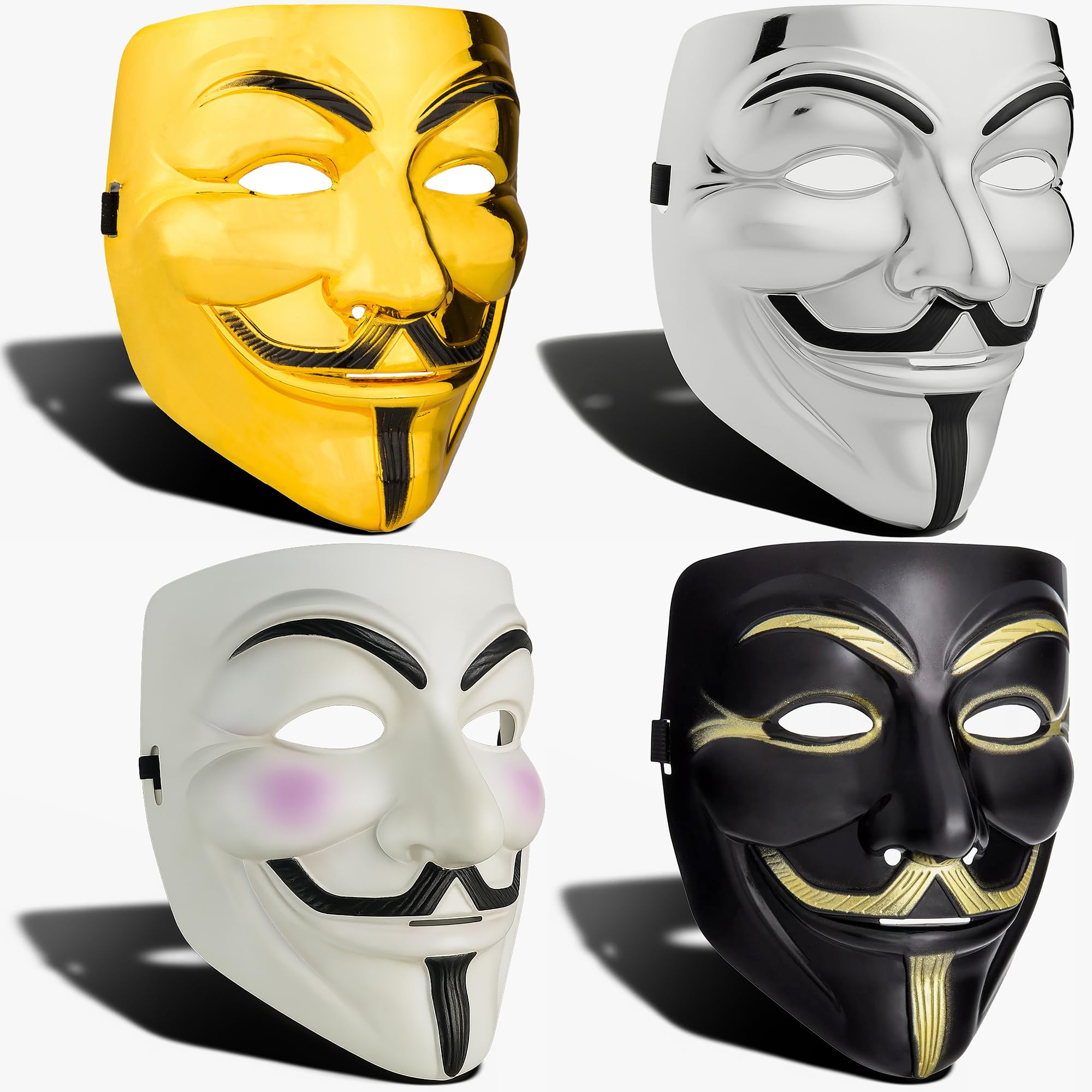 Diximus V for Vendetta Mask Anonymous Guy Fawkes Halloween Mask Hacker
