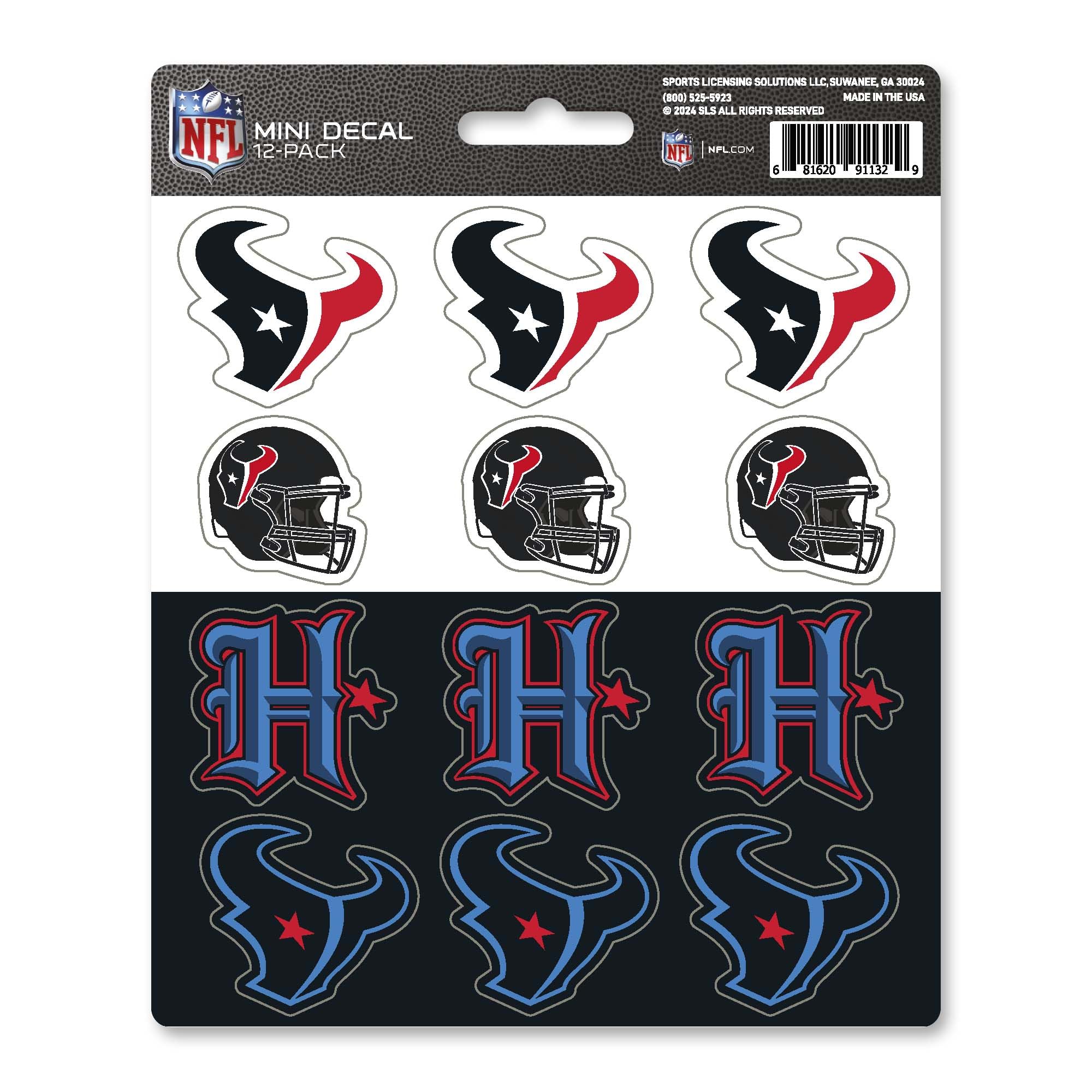 FANMATS NFL Unisex-Teen Decal Set Mini 12 Pack