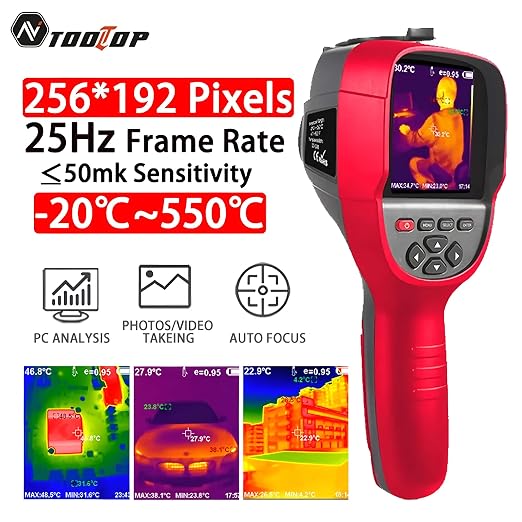 Cámara termográfica profesional ET692C 256x192 portátil miniatura 2