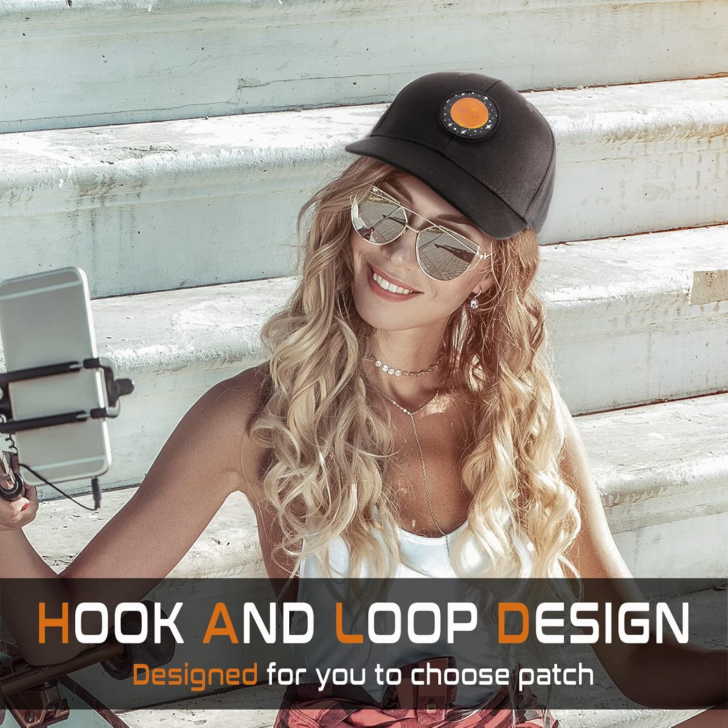 Planets Snapback Hat - 6 Pcs Solar System Patches Included, Adjustable Unisex Baseb... - Image 6