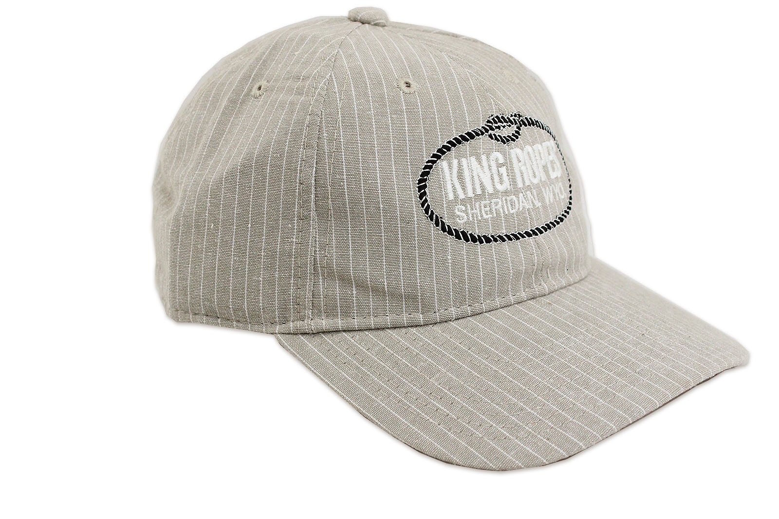 Kings Saddlery King Ropes Base Ball Caps (Striped Oxford Khaki) Apparel
