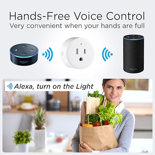 Miniatura 2 de Eyely GLP1000B - Enchufe inteligente, no requiere concentrador, control remoto de aplicación WiFi, Alexa, compatible con Google Home Assistant