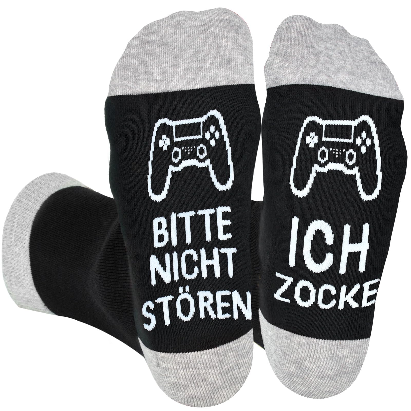 Dealswin Lustige Gaming Socken Gamer Geschenk Mit Spruch Bitte Nicht Stören Ich Zocke Zocken Socken Lustig Neuheit Weihnachts Ostern Geburtstag Geschenke Für Zocker Männer Herren Jungs Frauen Damen