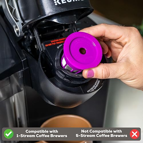 Miniatura 4 de Perfect Pod Cafe Flow - Filtro de cápsulas de café reutilizable, paquete de 2 unidades, cápsula K Cup recargable compatible con cafeteras K-Mini