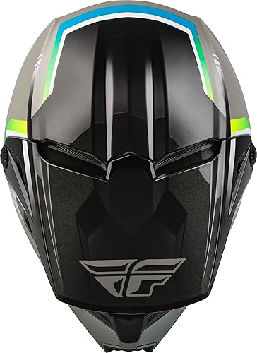 Miniatura 3 de Fly Racing Kinetic Vision Casco para adultos, modelo 2023 (color grisnegro, talla XL)