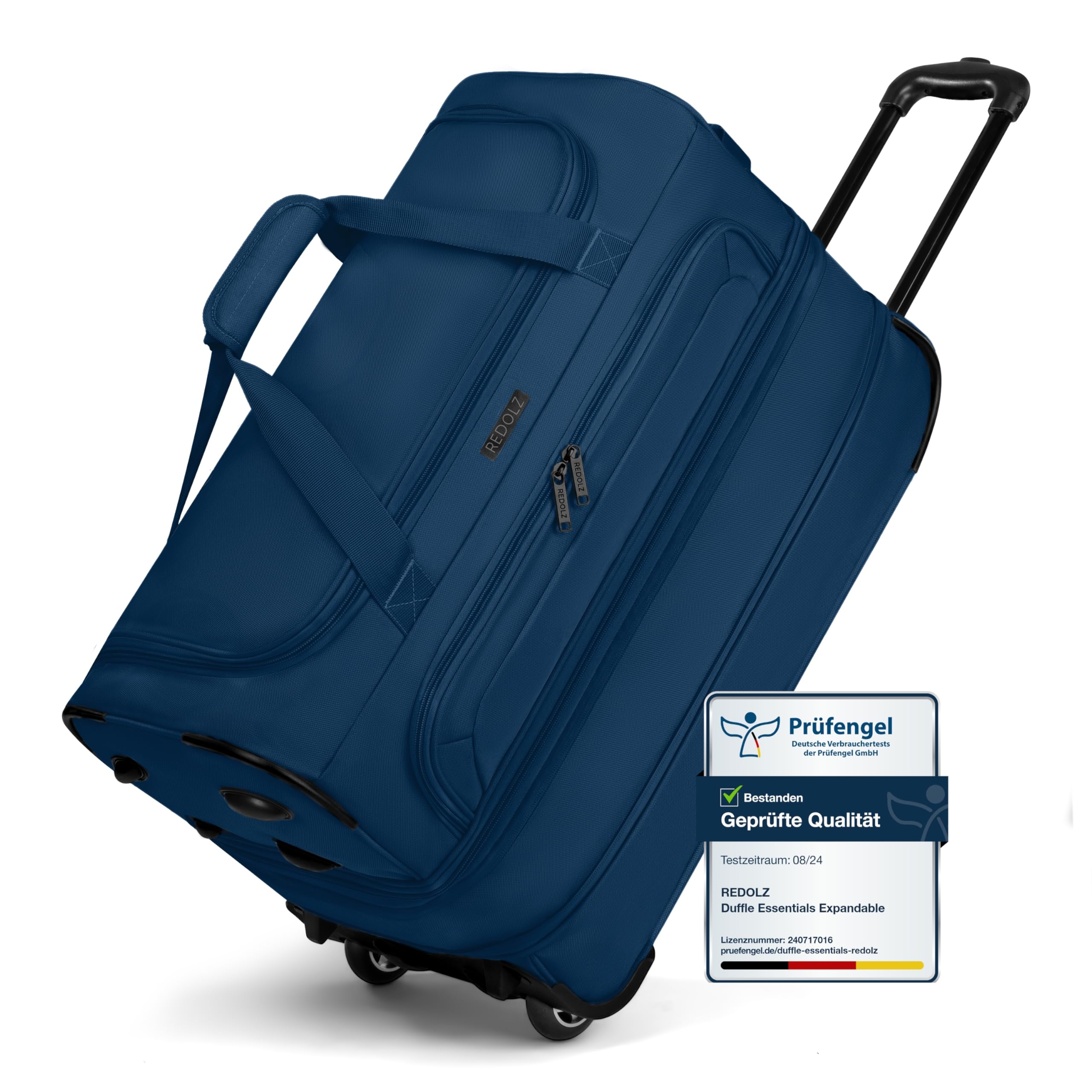 REDOLZ Duffle Essentials Wheeled Duffle Exp. M Navy