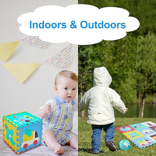 Miniatura 5 de PLAY 10 Alfombrillas de rompecabezas para piso, tapete de juego de espuma para bebés, azulejos de espuma, tapete de juego de espuma, tapete de