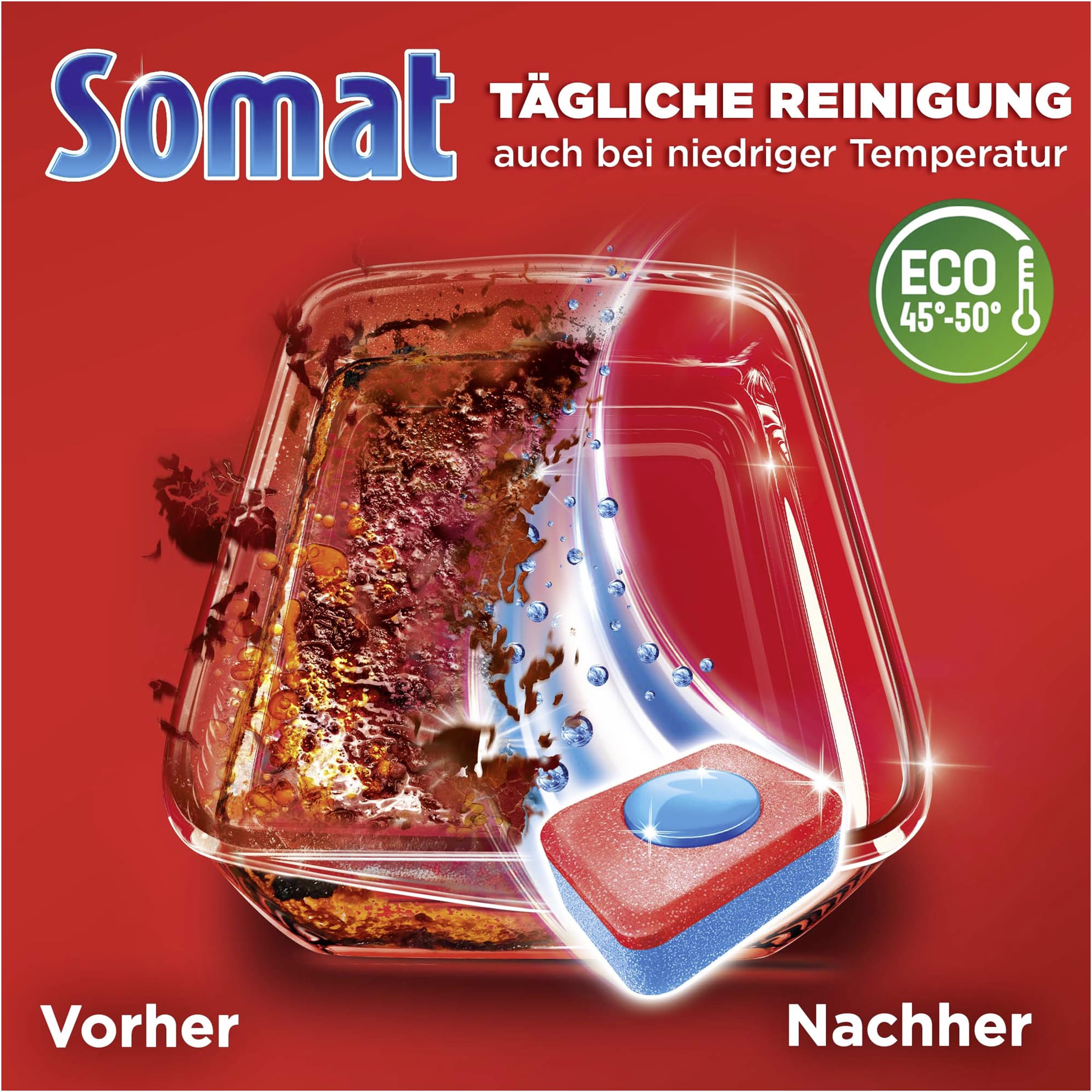 Somat Classic Power Spülmaschinen Tabs (172 Tabs), Geschirrspül Tabs mit Fettlösekraft für kraftvolle Reinigung, Spültabs für strahlend sauberes Geschirr sogar bei niedrigen Temperaturen
