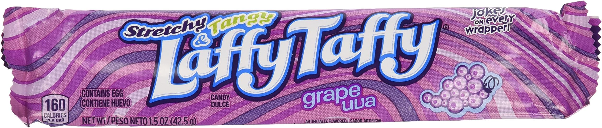 Laffy Taffy Grape Chews Candy, 24 Count